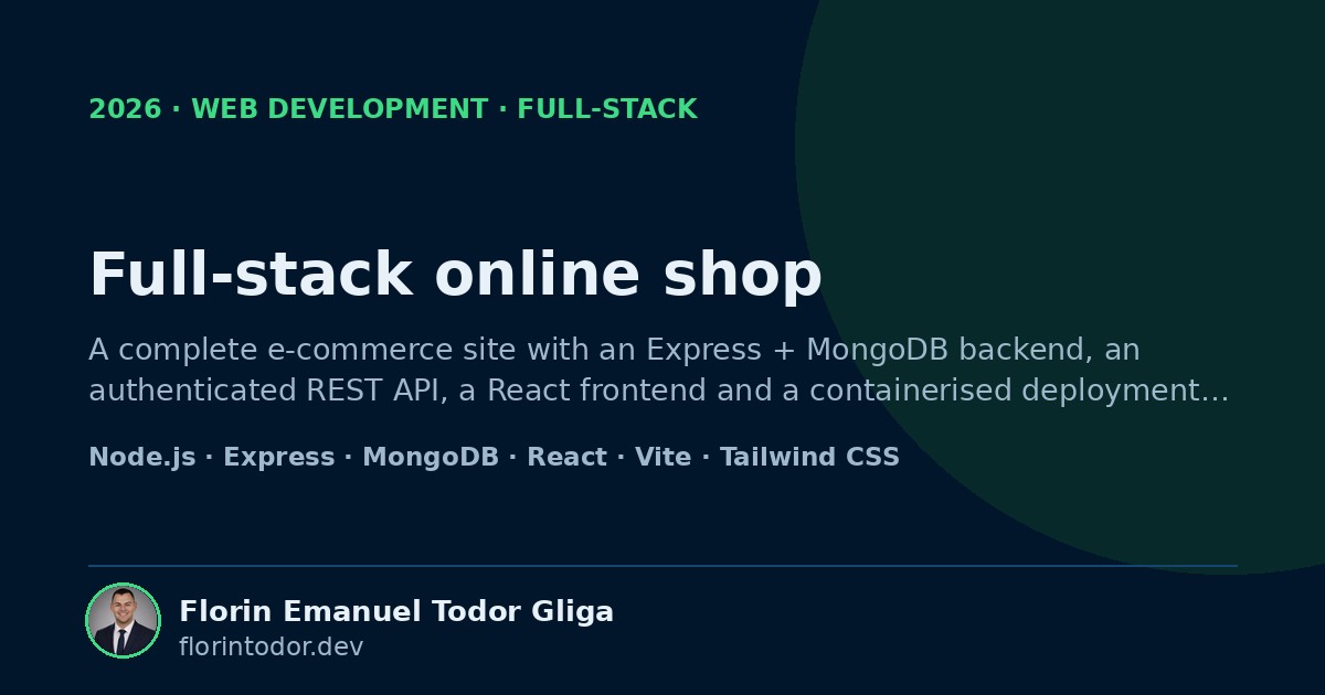 Full-stack online shop